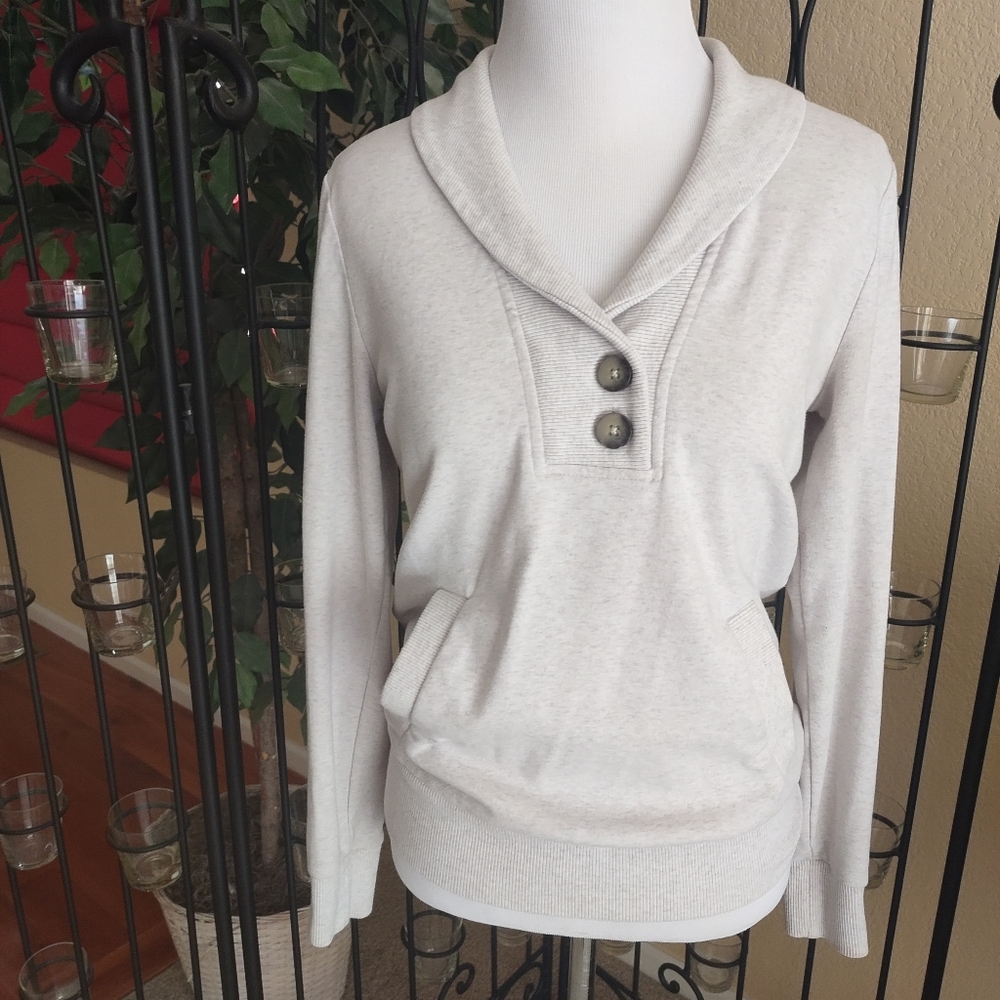 Banana Republic Light Oat Heather Sweater